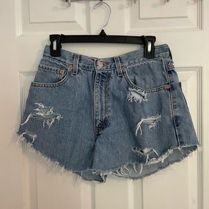 Levi Jean Shorts. Size 28.